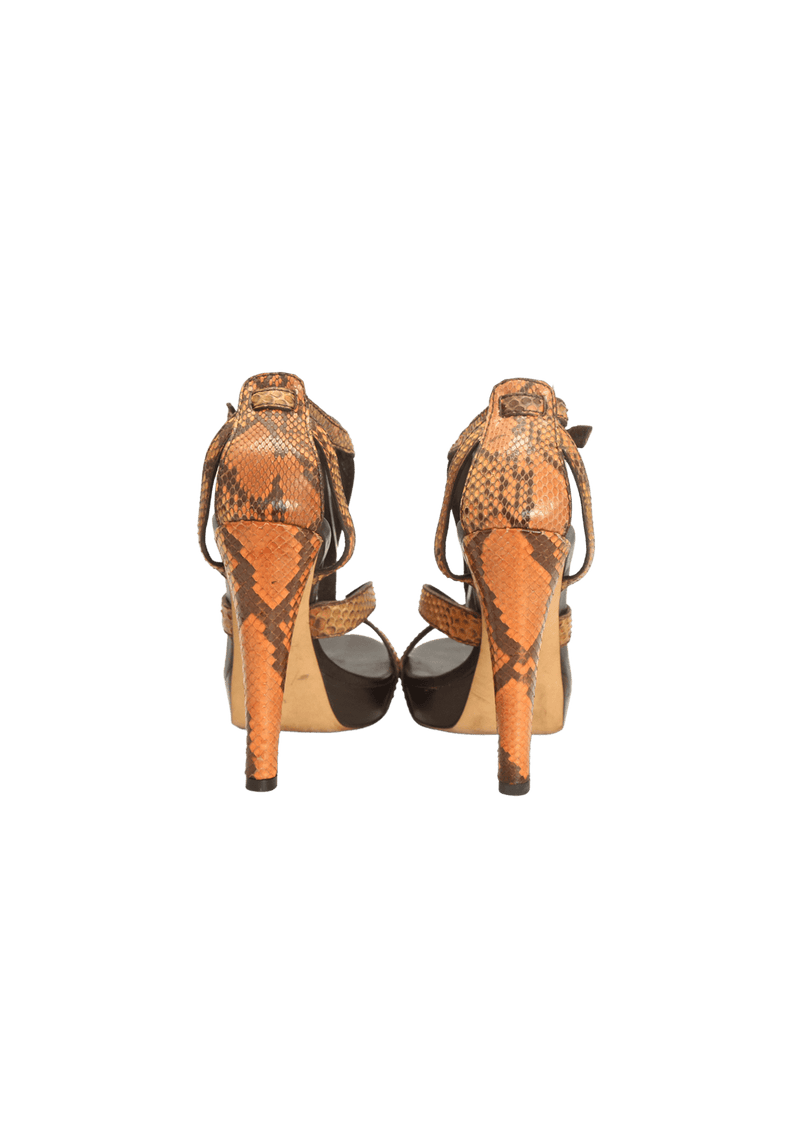 SNAKESKIN SANDALS 36