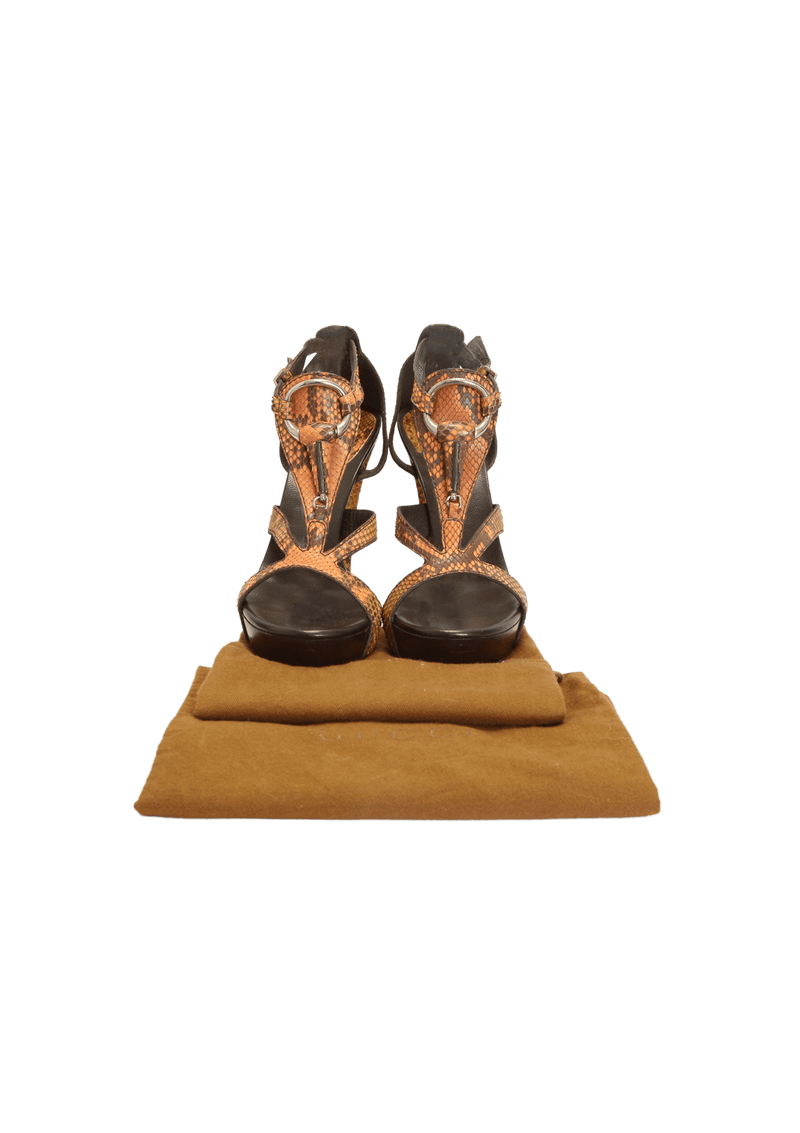 SNAKESKIN SANDALS 36