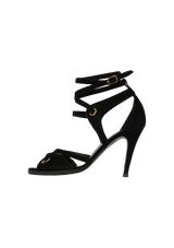 SUEDE SANDALS 38