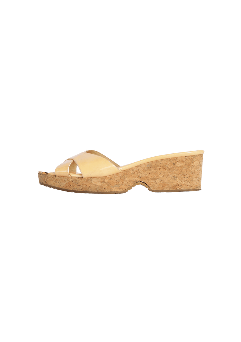 PATENT SANDALS 38