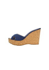 PRIMA CORK WEDGES SANDALS 37.5