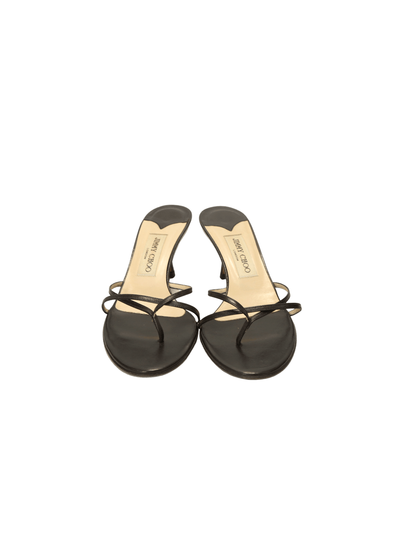 STRAPPY LEATHER SANDALS 35.5