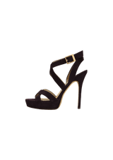 SUEDE VAMP SANDALS 35