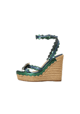 BOW PLATFORM SANDALS 36