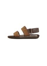 DAMIER SAUVAGE SLINGBACK SANDALS 40