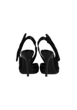 LEATHER SLINGBACK SANDALS 35