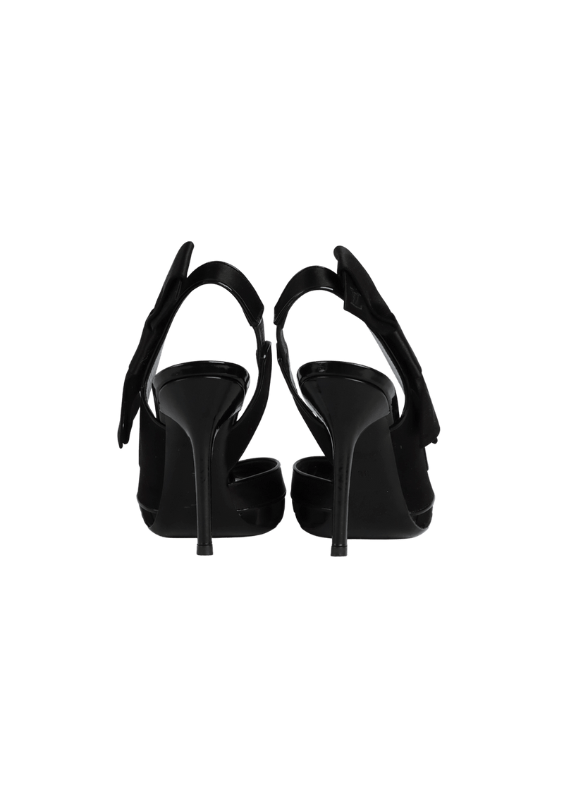 LEATHER SLINGBACK SANDALS 35