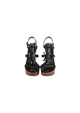 PATENT LEATHER SANDALS 36.5