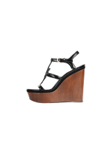 PATENT LEATHER SANDALS 36.5