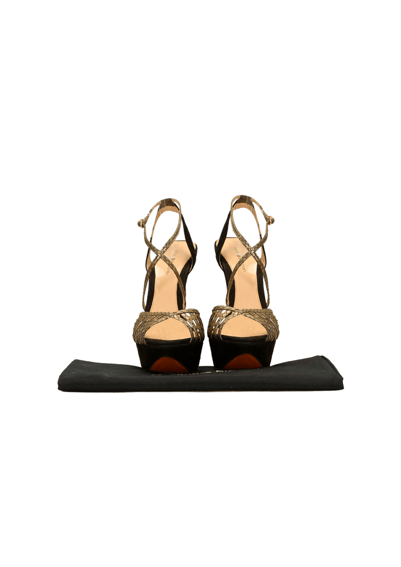 SUEDE STRAPPY SANDALS 36