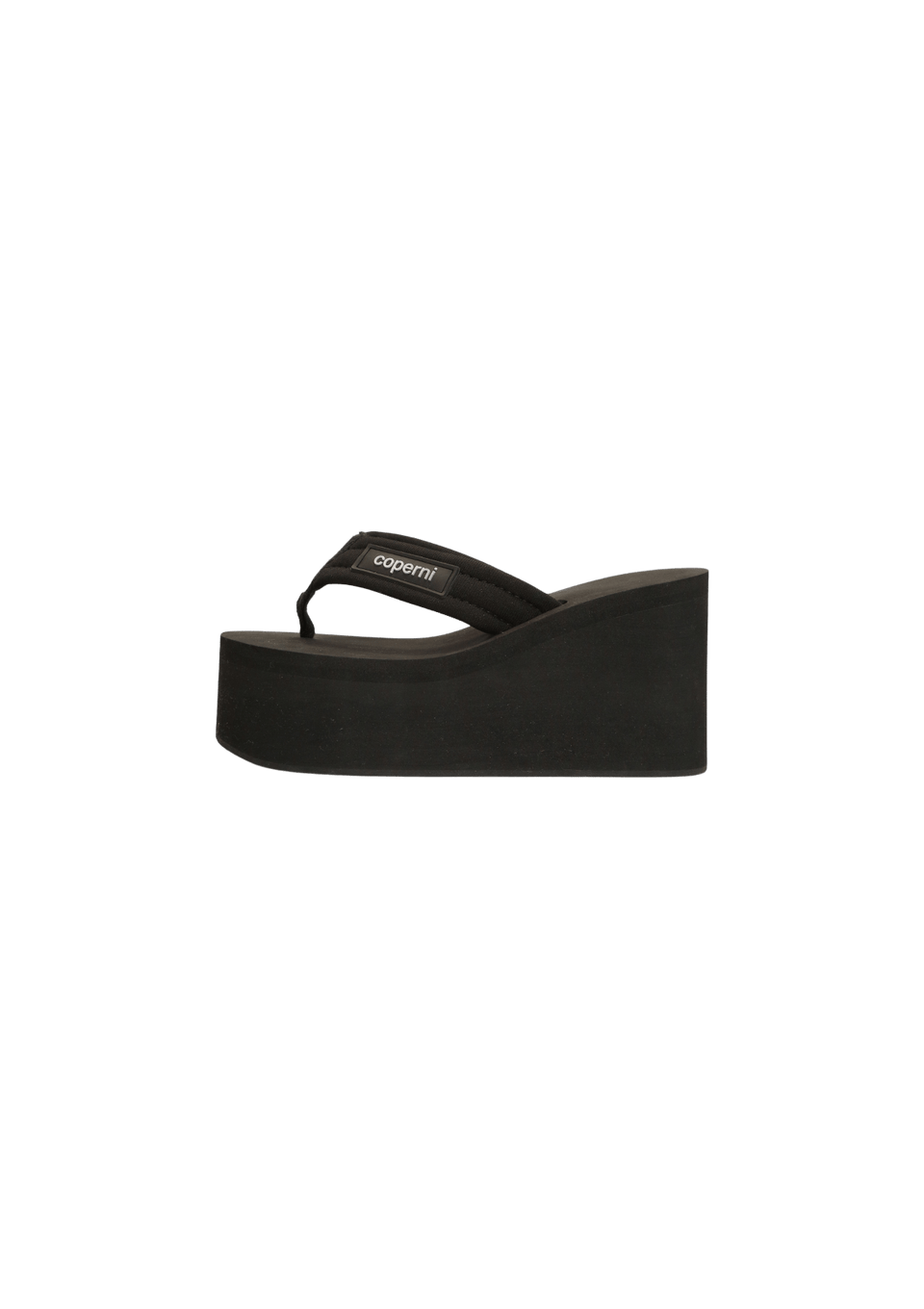 SANDÁLIA PLATAFORMA COPERNI BRANDED WEDGE SANDALS 37 PRETO