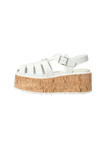 RUBBER WEDGE SANDALS 36