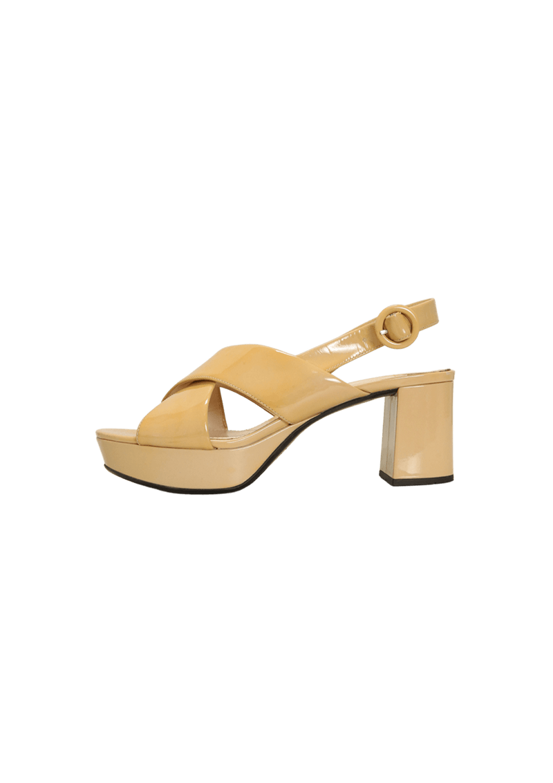 VERNIS SLINGBACK SANDALS 36.5