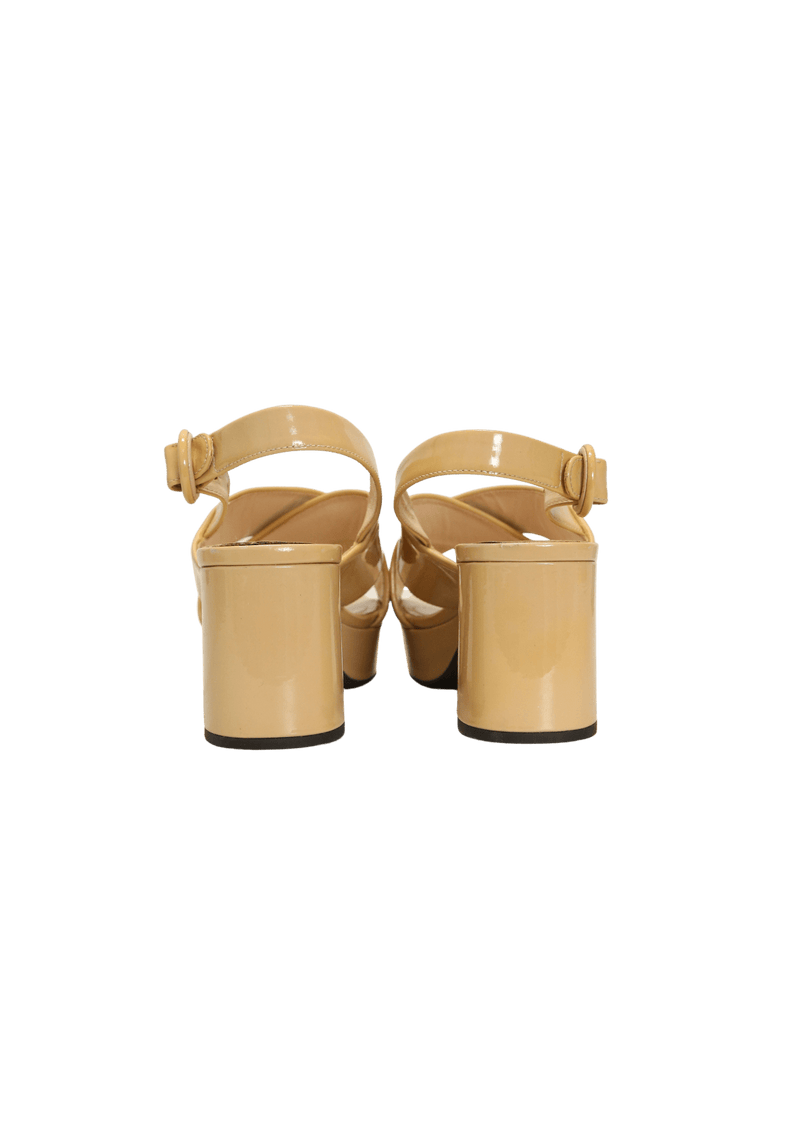 VERNIS SLINGBACK SANDALS 36.5