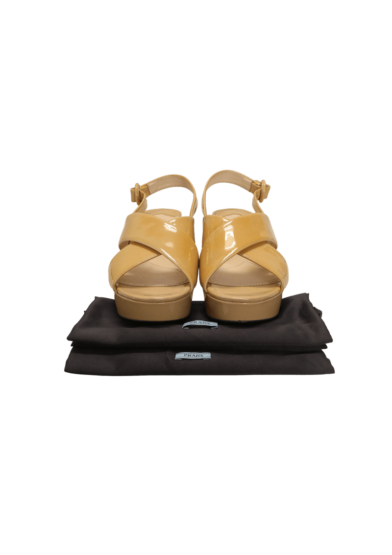 VERNIS SLINGBACK SANDALS 36.5