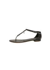 CHAIN CC CHARM SANDALS 37