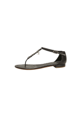 CHAIN CC CHARM SANDALS 37