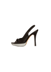 SATIN SLINGBACK SANDALS 37