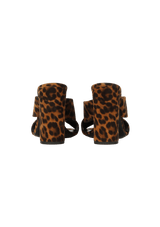 BIANCA LEOPARD HEELED MULES 36