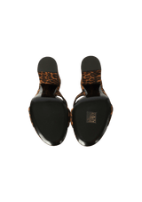 BIANCA LEOPARD HEELED MULES 36