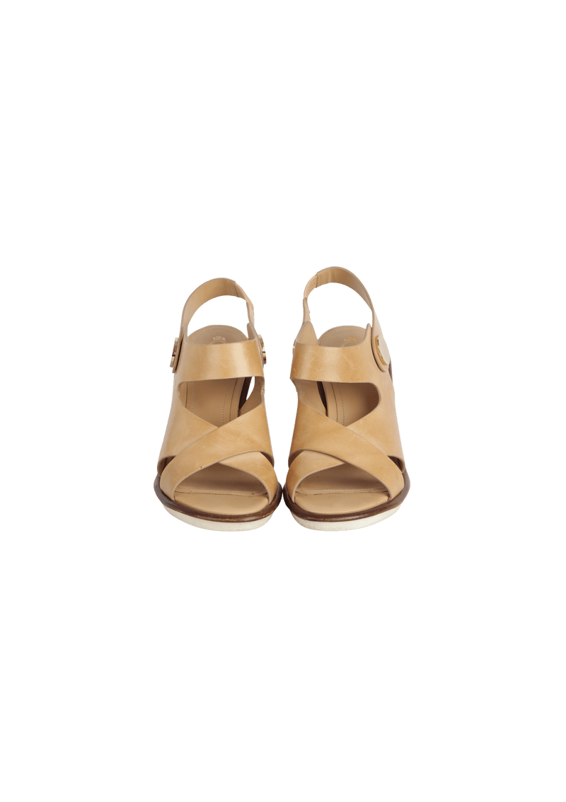 LEATHER SANDALS 34.5