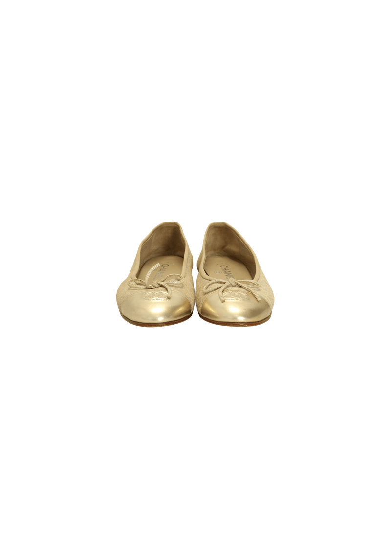 CC CAP TOE BALLET FLATS 36