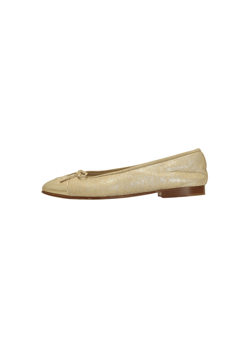 CC CAP TOE BALLET FLATS 36