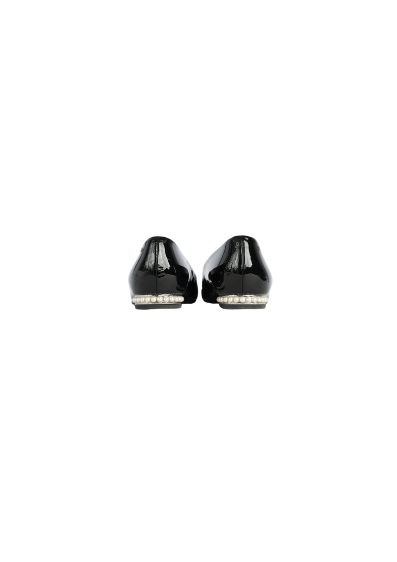 PEARL CAP TOE FLATS 35.5