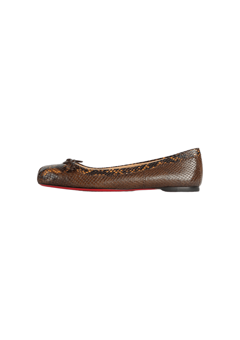 MAMADRAGUE SNAKESKIN FLATS 35.5