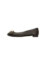 LEATHER BALLET FLATS 36