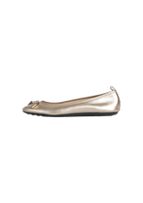 LEATHER BALLET FLATS 35