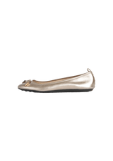 LEATHER BALLET FLATS 35