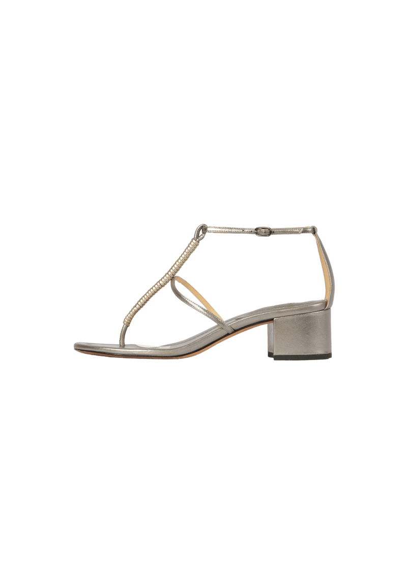 METALLIC SANDALS 37