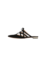 SUEDE BELGRAVIA MULES 36