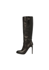CHECK LEATHER BOOTS 36