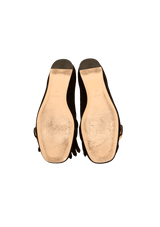 GG FRINGE SUEDE FLATS 36