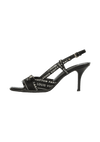 MONOCHROME CANVAS SANDALS 35