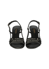MONOCHROME CANVAS SANDALS 35