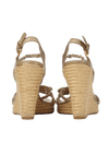 LEATHER SLINGBACK ESPADRILLES 36.5