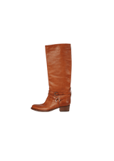 LEATHER BOOTS 38