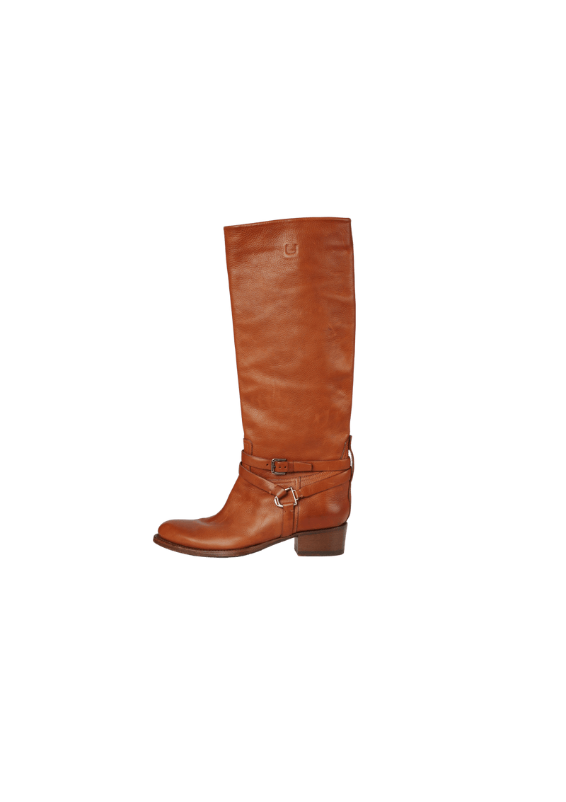 LEATHER BOOTS 38