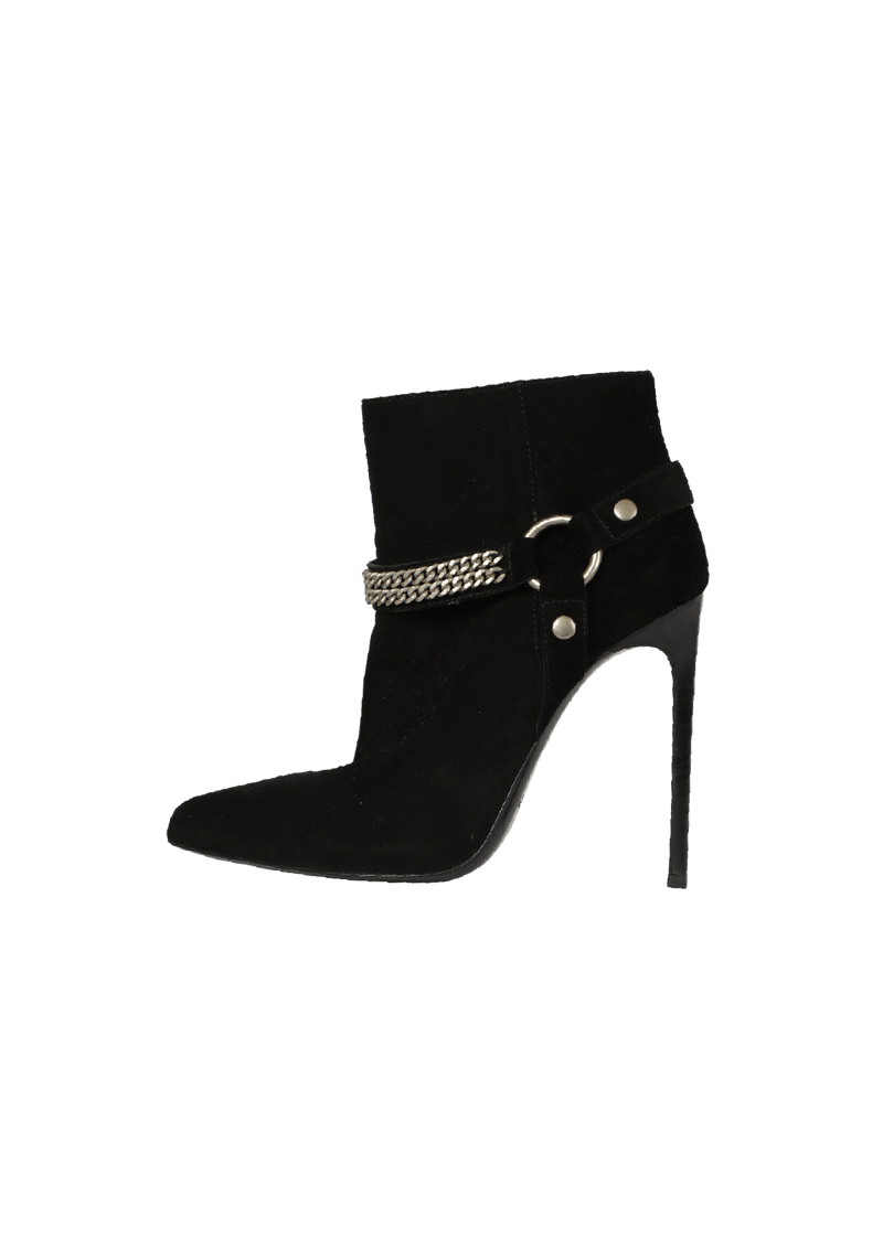 SUEDE CHAIN-LINK BOOTS 36.5