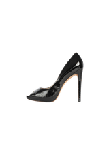 PATENT LEATHER PEEP TOE 37.5