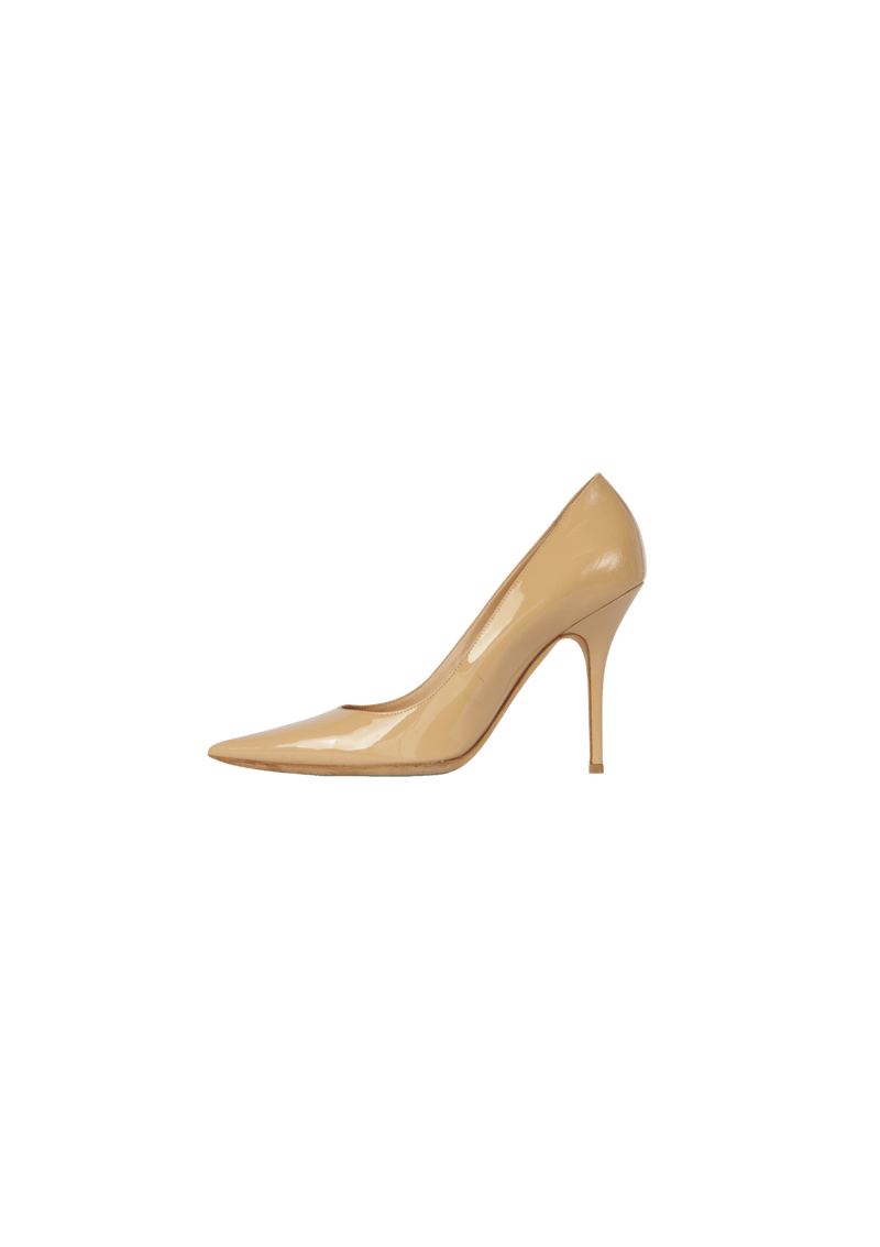 PATENT POINTED TOE PUMPS 38