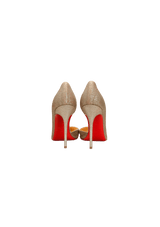 IRIZIA 100 D'ORSAY GLITTER PUMPS 37