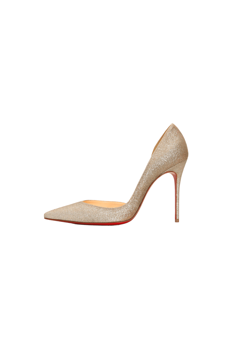 IRIZIA 100 D'ORSAY GLITTER PUMPS 37