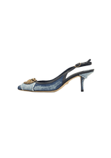 DENIM DEVOTION SLINGBACK PUMPS 37