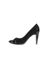 PATENT LEATHER HORSEBIT PUMPS 34.5