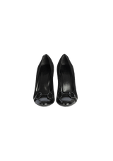 PATENT LEATHER HORSEBIT PUMPS 34.5