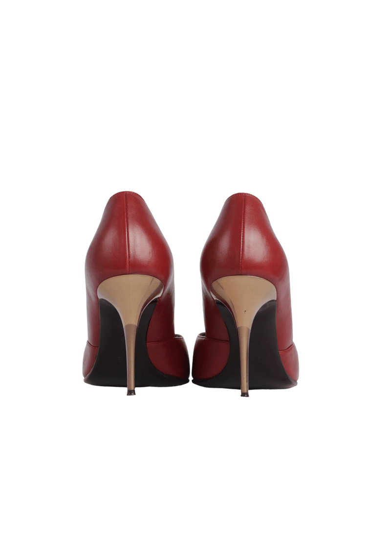 LEATHER PEEP TOE 38.5